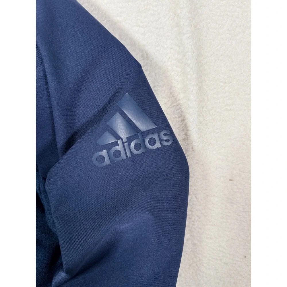 Adidas Golf 1/4 Zip Pullover Mens Sweatshirt Navy Blue Waffle Knit Medium DN3406